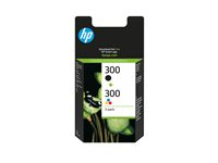 HP 300 - 2-pack - svart, färg (cyan, magenta, gul) - original - bläckpatron - för Deskjet F4210, F4213, F4230, F4235, F4250, F4273, F4274, F4275, F4283, F4288, F4292, F4293 CN637EE#301