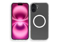 Insmat - Baksidesskydd för mobiltelefon - MagSafe-kompatibilitet - polykarbonat (PC), flexibla TPU-kanter - klar - för Apple iPhone 16 650-1295