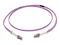 C2G 3m LC/LC OM4 LSZH Fibre Patch - Purple - Patch-kabel - LC multiläge (hane) till LC multiläge (hane) - 3 m - 3 m - fiberoptisk - duplex - 50/125 mikron - OM4 - lila 81751