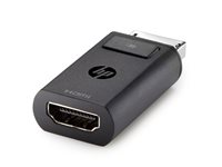 HP DisplayPort to HDMI Adapter - Videokort - DisplayPort hane till HDMI hona - för EliteBook 8770; ProBook 64X G4, 650 G5; ZBook 14 G2, 14u G4, 15 G2, 15u G2, 15u G4, 17 G3 F3W43AA