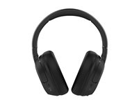 Belkin SoundForm Isolate - Hörlurar med mikrofon - fullstorlek - Bluetooth - trådlös, kabelansluten - aktiv brusradering - USB-C, 3,5 mm kontakt - ljudisolerande - svart AUD008HQBK