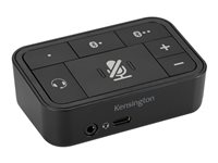 Kensington Universal 3-in-1 Pro Audio Headset Switch - Headset-omkopplare för headset - pantonesvart C K83300WW