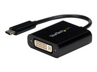 StarTech.com USB-C till DVI-adapter - Video/USB-adapter - USB-C (hane) till DVI-I (hona) - Thunderbolt 3 - 1920 x 1200 (WUXGA) stöd - svart - för P/N: BNDTB10GI, BNDTB210GSFP, BNDTB410GSFP, BNDTB4M2E1, BNDTBUSB3142, TB4CDOCK CDP2DVI