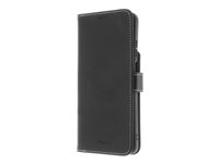 Insmat - Vikbart fodral för mobiltelefon - genuint läder, kartong+papper, polyuretan, termoplastisk polyuretan (TPU) - för Motorola Moto G04 650-3237