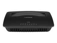Linksys X1000 - Trådlös router - DSL-modem 3-ports-switch WAN-portar: 2 2,4 GHz - väggmonterbar X1000-EW
