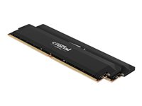 Crucial Pro - Overclocking Edition - DDR5 - sats - 32 GB: 2 x 16 GB - DIMM 288-pin - 6400 MT/s / PC5-51200 - CL38 - 1.35 V - ej buffrad - icke ECC - svart CP2K16G64C38U5B