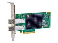 Emulex LPe38102 - Kundsats - secure host bus adapter - PCIe 4.0 - 64Gb Fibre Channel (Short Wave) x 2 - med Överta Dell-systemets garanti ELLER ett års maskinvarugaranti 406-BBXR