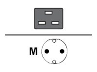 Eaton - Strömkabel - IEC 60320 C19 till power CEE 7/7 (hane) - Frankrike (paket om 2) - för Pulsar STS 16; MGE UPS Pulsar PDU Schuko 10/16 A rack; Pulsar STS 16 66397