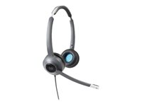 Cisco 522 Wired Dual - Headset - på örat - kabelansluten - 3,5 mm kontakt - återanvänd CP-HS-W-522-USB-RF