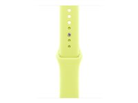 Apple - Band för smart klocka - 46mm - storlek S/M - neongul - för Watch Hermès Series 9, SE 3, Series 10, Series 11, Series 8, Series 9, Ultra 2, Ultra 3 MFGV4ZM/A
