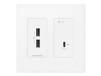 Crestron HD-TXU-4KZ-111-2G-W - Video/ljud/USB-förlängare - sändare - DM Lite - över CATx - upp till 70 m HD-TXU-4KZ-111-2G-W