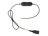 Jabra GN1216 - Headset-kabel - Snabburkoppling kontakt till RJ-9 hane - 80 cm - för Avaya one-X Deskphone Edition 96XX; Jabra GN 2000, GN2000; BIZ 2400, 2400 3in1, GN2000 88001-03