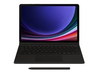 Samsung EF-DX725 - Tangentbord och foliefodral (bokomslag) - AI-bok - med pekplatta - trådlös - POGO pin, Bluetooth - svart tangentbord, svart fodral - för Galaxy Tab S9, Tab S9 FE EF-DX725BBEGSE