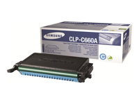 Samsung CLP-C660A - Cyan - original - tonerkassett - för CLP-610ND, 660ND; CLX-6200FX, 6200ND, 6210FX, 6240FX CLP-C660A/ELS
