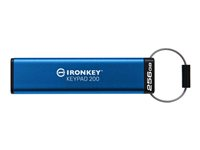 Kingston IronKey Keypad 200 - USB flash-enhet - krypterat - FIPS 140-3 Level 3 - 256 GB - USB 3.2 Gen 1 IKKP200/256GB