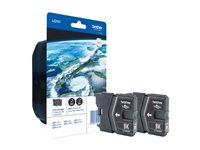 Brother LC985BKBP - 2-pack - svart - original - blister - bläckpatron - för Brother DCP-J125, DCP-J140, DCP-J315, DCP-J515, MFC-J220, MFC-J265, MFC-J410, MFC-J415 LC985BKBP2
