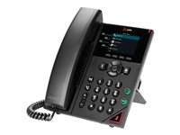 HP Poly VVX 250 - OBi Edition - VoIP-telefon - 3-riktad samtalsförmåg - SRTP, SIP, SDP, RTP - 4 linjer - svart 89B58AA