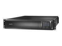 APC Smart-UPS X 3000 Rack/Tower LCD - UPS - AC 208/230 V - 2.7 kW - 3000 VA - 1-fas - RS-232, USB - utgångskontakter: 11 - 2U - svart SMX3000RMHV2U