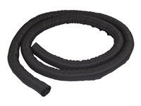 StarTech.com 2 m kabelhanteringsstrumpa - Flexibelt lindad kabelstrumpa - 25,4 mm till 38,1 mm diameter expanderbar hylsa - Polyesterkabelhanterare/-skydd/-döljare - Svart kabelorganiserare som kan klippas - Set med kabelfodral - svart - 2 m WKSTNCM