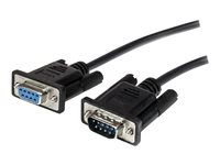 StarTech.com 1m Black Straight Through DB9 RS232 Serial Cable - M/F (MXT1001MBK) - Seriell förlängningskabel - DB-9 (hane) till DB-9 (hona) - 1 m - svart - för P/N: 1P3FPC-USB-SERIAL, ICUSB2321F, ICUSB2324, ICUSB2324I, ICUSB232IS, ICUSB232V2 MXT1001MBK