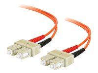 C2G - Patch-kabel - SC-läge (multi-mode) (hane) till SC-läge (multi-mode) (hane) - 2 m - fiberoptisk - 62,5/125 mikron 85019