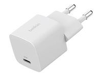 Belkin BoostCharge - Strömadapter - PPS-teknik - 25 Watt - PD 3.1/PPS, Fast Charge (USB-C) WCA012KQWH