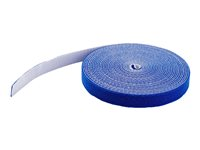 StarTech.com 50ft Hook and Loop Roll, Cut-to-Size Reusable Cable Ties, Bulk Industrial Wire Fastener Tape / Adjustable Fabric Wraps Blue / Resuable Self Gripping Cable Management Straps - Adjustable Loop Ties (HKLP50BL) - Kardborrefäste - 15.24 m - blå - för P/N: HKLP50, HKLP50GN, HKLP50RD, HKLP50YW, MDBOXMNT HKLP50BL