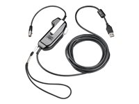 HP Poly SHS 2371-12 - PTT-headsetadapter (push-to-talk) - USB, stereo, serialiserad - TAA-kompatibel 8K719AA#AC3