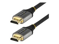 StarTech.com 20in (50cm) HDMI 2.1 Cable 8K - Certified Ultra High Speed HDMI Cable 48Gbps - 8K 60Hz/4K 120Hz HDR10+ eARC - Ultra HD 8K HDMI Cord - Monitor/TV/Display - Flexible TPE Jacket - Ultra High Speed - HDMI-kabel - HDMI hane till HDMI hane - 50 cm - skärmad - grå, svart - passiv, 4K120Hz stöd, 8K60 Hz (7680 x 4320) stöd HDMM21V50CM