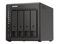 QNAP TS-453E - NAS-server - 4 fack - 24 TB - SATA 6Gb/s - HDD 6 TB x 4 - RAID 0, 1, 5, 6, 10, 50, JBOD, 60 - RAM 8 GB - 2.5 Gigabit Ethernet - iSCSI support TS-453E-8G + HDWG460UZSVA