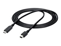StarTech 1,8 m USB-C till Mini DisplayPort-kabel - 4K 60Hz - Svart - Adapterkabel - USB-C (hane) till Mini DisplayPort (hane) - USB 3.1 / Thunderbolt 3 / DisplayPort 1.2 - 1.8 m - 4K60Hz (3840 x 2160) stöd - svart CDP2MDPMM6B