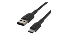 Belkin BoostCharge - USB-kabel - USB-C (hane) till USB (hane) - 3 m - svart CAB002BT3MBK