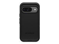 OtterBox Defender Series - Baksidesskydd för mobiltelefon - robust - polykarbonat, TPE (termaplastisk elastomer) - svart - för Google Pixel 9, 9 Pro 77-95589
