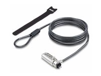 StarTech.com Slim Lock Noble Wedge Slot Compatible, 6.6ft Locking Cable - Lås för säkerhetskabel - 2 m - TAA-kompatibel SNBLC4D-LAPTOP-LOCK