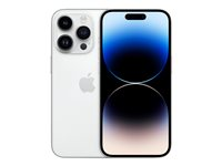 Apple iPhone 14 Pro - 5G smartphone - dual-SIM / Internminne 128 GB - OLED-skärm - 6.1" - 2556 x 1179 pixlar (120 Hz) - 3 st. bakre kameror 48 MP, 12 MP, 12 MP - front camera 12 MP - silver MQ023QN/A