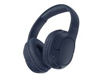 Belkin SoundForm Surround - Hörlurar med mikrofon - fullstorlek - Bluetooth - trådlös, kabelansluten - USB-C, 3,5 mm kontakt - blå AUD009HQBL