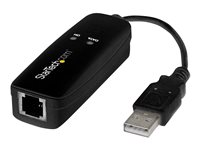 StarTech.com USB 2.0 faxmodem - 56K Extern hårdvaruuppringning V.92 modem/dongel/adapter - Faxmodem för dator/bärbar dator - USB till telefonuttag - USB-datamodem - Nätverksfax/CMR/POS - Fax / modem - USB - 56 Kbps - K56Flex, V.90, V.92 USB56KEMH2