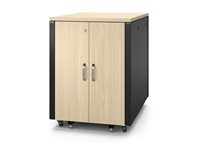 APC NetShelter - Rack (horisontell) - ljudisolerad - AC 230 V - lönn - 17U - 19" AR4017IA