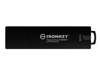 Kingston IronKey D500SM - USB flash-enhet - krypterat - FIPS 140-3 Level 3 - 32 GB - USB 3.2 Gen 1 - TAA-kompatibel IKD500SM/32GB