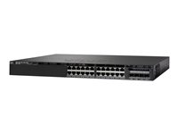 Cisco Catalyst 3650-24TD-S - Switch - L3 - Administrerad - 24 x 10/100/1000 + 2 x 10 Gigabit SFP+ - skrivbordsmodell, rackmonterbar WS-C3650-24TD-S
