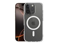 Insmat - Baksidesskydd för mobiltelefon - MagSafe-kompatibilitet - termoplastisk polyuretan (TPU), polykarbonat - klar - för Apple iPhone 16 Pro 650-1296