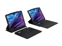 ZAGG Pro Keys 2 - Tangentbord och foliefodral (folioomslag) - bakgrundsbelyst - trådlös - Bluetooth - QWERTY - Nordisk - för Apple 13-inch iPad Air (M2, M3) 103414658
