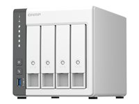 QNAP TS-433 - NAS-server - 4 fack - 32 TB - SATA 6Gb/s - HDD 8 TB x 4 - RAID 0, 1, 5, 6, 10, JBOD - RAM 4 GB - Gigabit Ethernet / 2.5 Gigabit Ethernet - iSCSI support TS-433-4G+4XST8000VN004