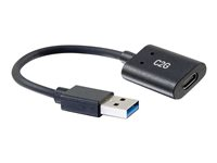 C2G USB C to USB Adapter - SuperSpeed USB Adapter - 5Gbps - F/M - USB-adapter - USB-C (hona) vändbar till USB typ A (hane) - USB 3.0 - 15.2 cm - formpressad - svart 54428