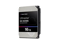 WD Ultrastar DC HC555 - Hårddisk - datacenter - 16 TB - inbyggd - 3.5" - SAS 12Gb/s - 7200 rpm - buffert: 512 MB 0B47745