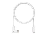 Compulocks 6ft Charge & Data USB-C to USB-C 90-Degree Cable Right Angle - USB-kabel - USB-C (hane) rak till USB-C (hane) högervinklad - 1.83 m - vit - för Compulocks BrandMe, Space Flex, Space Kiosk, Space Rail, Space Reach, Space Rise 6FTALLUSBC
