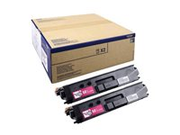Brother TN329M - 2-pack - magenta - original - tonerkassett - för Brother DCP-L8450CDW, HL-L8350CDW, HL-L8350CDWT, MFC-L8850CDW TN329MTWIN