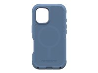 OtterBox Defender Series - Baksidesskydd för mobiltelefon - MagSafe-kompatibilitet - silikon - baby blue jeans (blå) - för Apple iPhone 16 77-95957