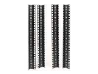 APC NetShelter CX Mini 12U Vertical Mounting Rail Kit - Sats med stativskenor - svart - 12U - TAA-kompatibel - för P/N: AR4000MV, AR4000MVX429, AR4000MVX432, NBWL0355A, SMC15002U-BR, SMX3000HV-BR AR4000MV12U