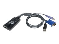 Eaton Tripp Lite Series USB Server Interface Unit Virtual Media & CAC B064 Cat5 KVM TAA - Förlängare för tangentbord/video/mus/USB - upp till 50 m - TAA-kompatibel - för P/N: B064-016-02-IPH, B064-016-04-IPH, B064-032-01-IPH, B064-032-02-IPH, B064-032-04-IPH B055-001-UV2CAC